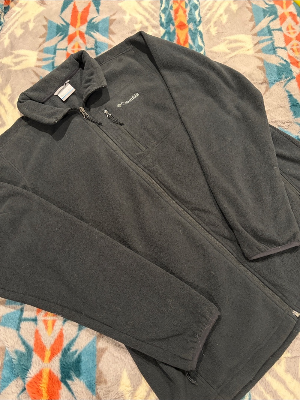 Columbia Men’s Black Full-Zip Fleece Jacket